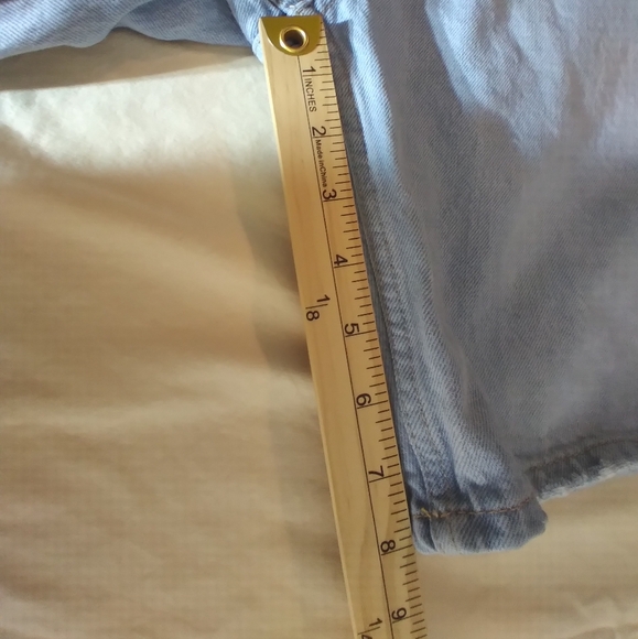 Pull & Bear Men's Light Blue Denim Jean Shorts Size 34 Streatwear - Picture 12 of 12